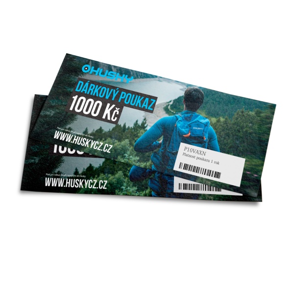 Elektronický dárkový poukaz HUSKY 1000 Kč