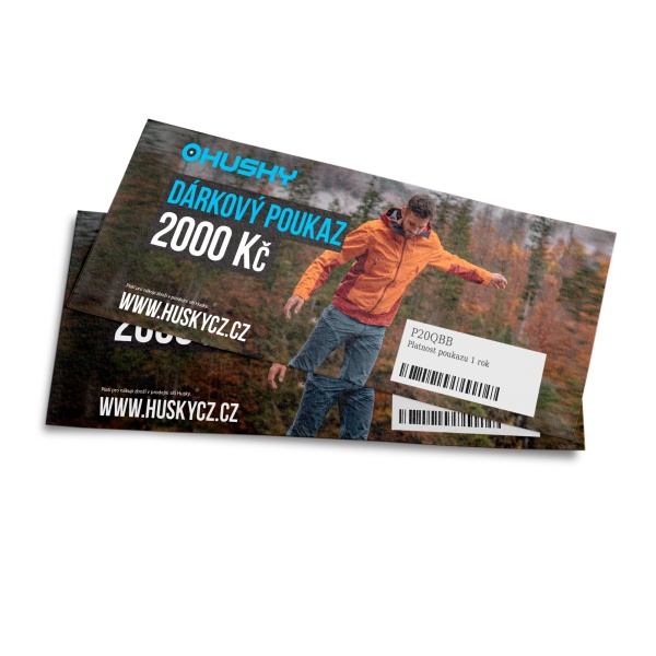 Elektronický dárkový poukaz HUSKY 2000 Kč